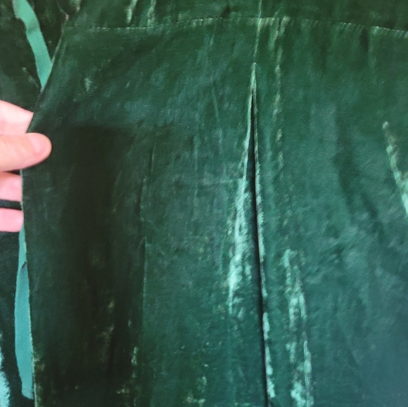 JADED GYPSY SILK VELVET GREEN  DUSTER NWOT - Picture 14 of 15